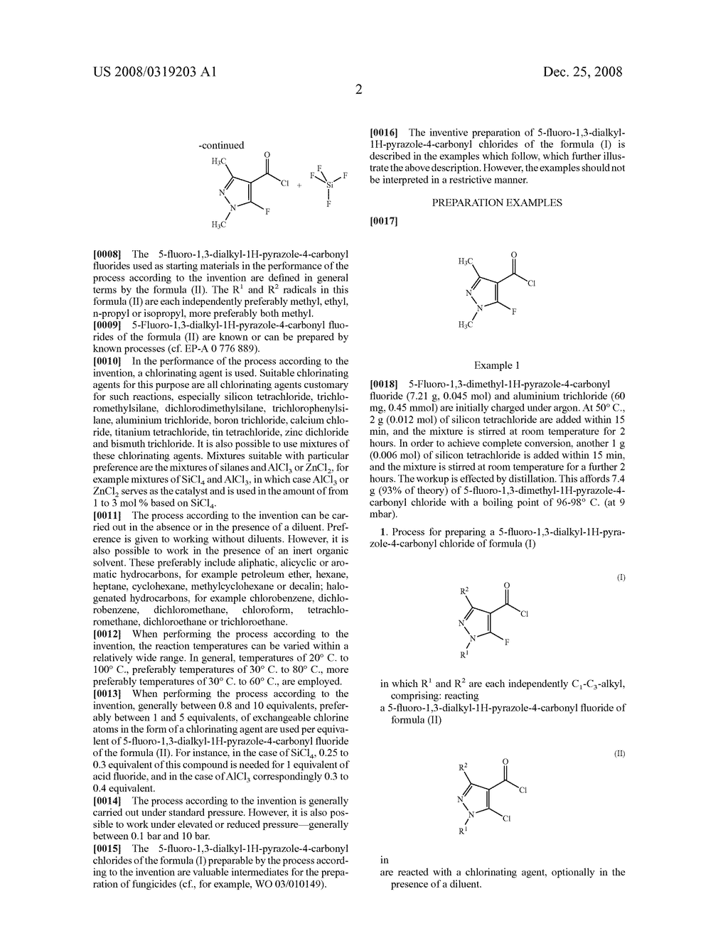 Method for Producing 5-Fluoro-1,3-Dialkyl-1H-Pyrazol-4-Carboxylic Acid Chlorides - diagram, schematic, and image 03