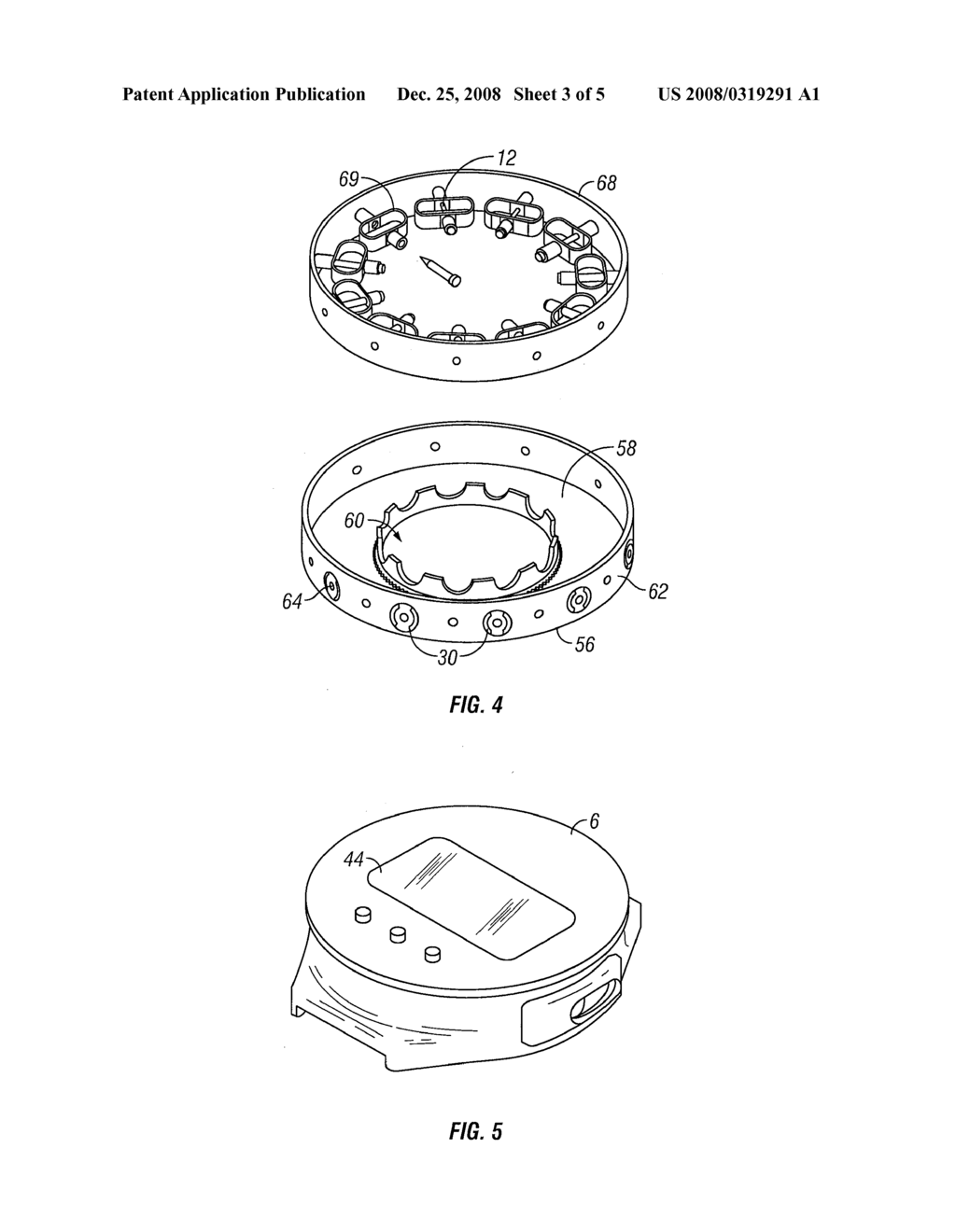 Blood Testing Apparatus Having a Rotatable Cartridge with Multiple Lancing Elements and Testing Means - diagram, schematic, and image 04