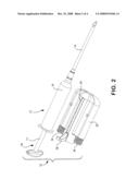 Vibratory syringe apparatus and in vivo delivery method
 diagram and image