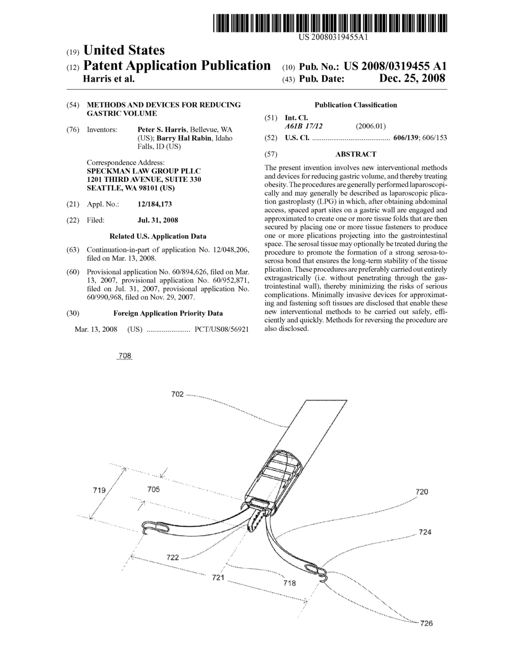 METHODS AND DEVICES FOR REDUCING GASTRIC VOLUME - diagram, schematic, and image 01