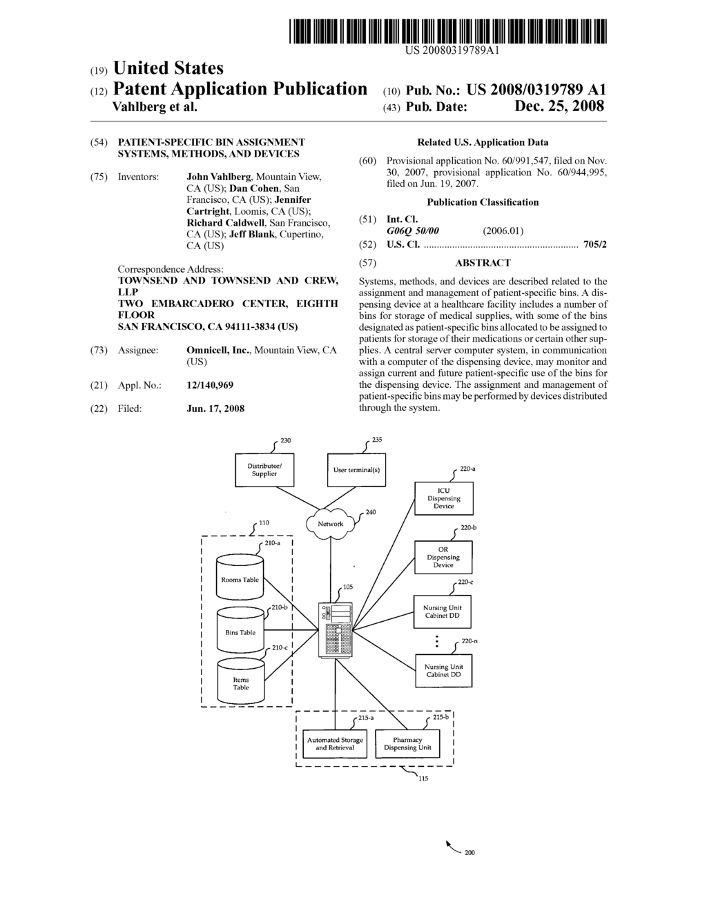 PATIENT-SPECIFIC BIN ASSIGNMENT SYSTEMS, METHODS, AND DEVICES - diagram, schematic, and image 01