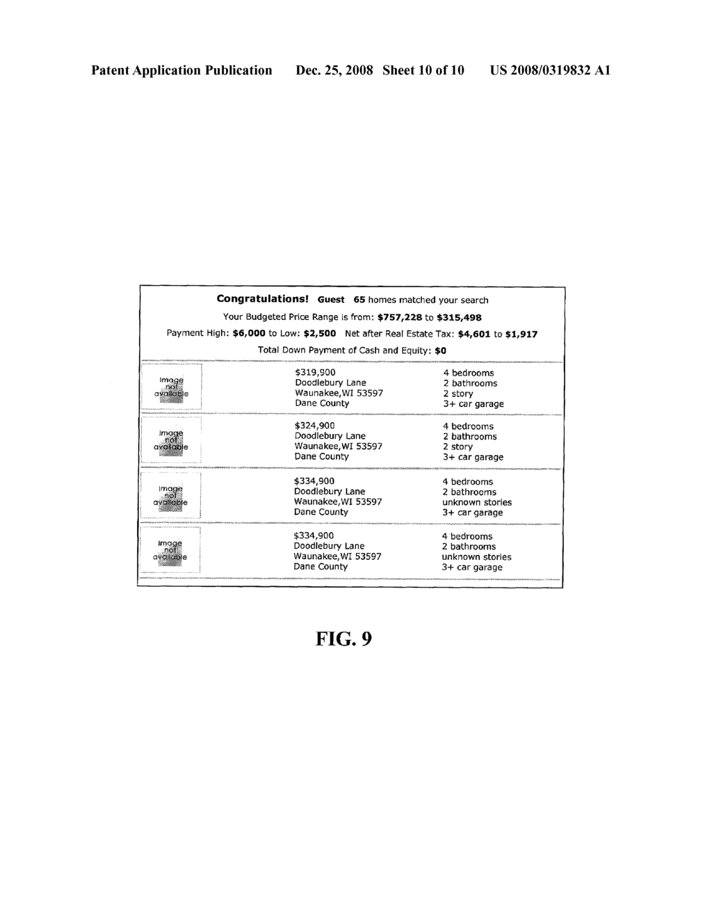 SEARCH METHODS AND SYSTEMS USING PERIODIC PAYMENT DATA TO IDENTIFY ITEMS BY LUMP SUM VALUE - diagram, schematic, and image 11