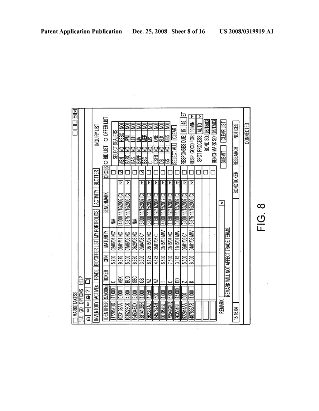 ELECTRONIC INQUIRY LISTS FOR FINANCIAL PRODUCTS - diagram, schematic, and image 09