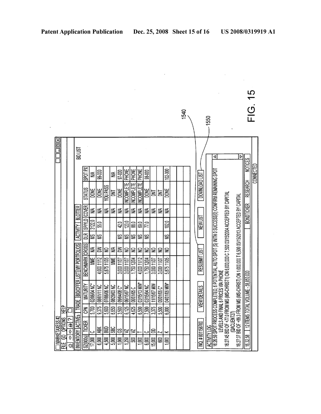 ELECTRONIC INQUIRY LISTS FOR FINANCIAL PRODUCTS - diagram, schematic, and image 16