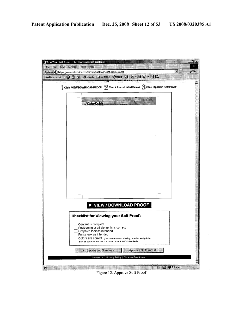 Graphical Object Insertion During Preparation of Production Data for a Print Job Using a Still Image Proxy of a Page Description Language Image File - diagram, schematic, and image 13