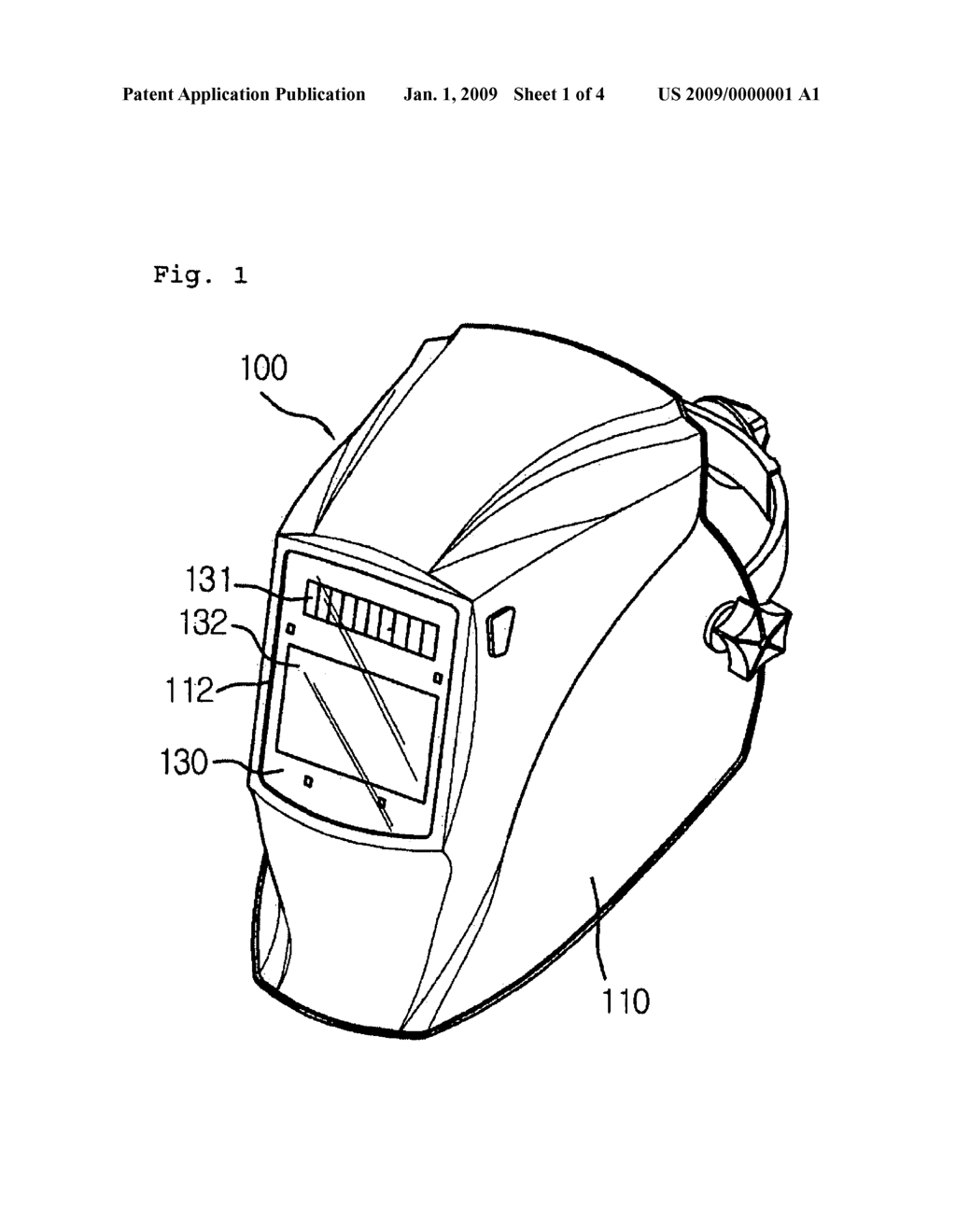 WELDING HELMET WITH PROTECTION COVER FOR CARTRIDGE - diagram, schematic, and image 02