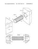 Knock-down foundation for a bed diagram and image