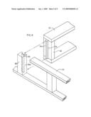 Knock-down foundation for a bed diagram and image