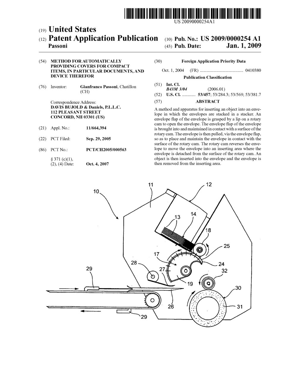 Method for Automatically Providing Covers for Compact Items, in Particular Documents, and Device Therefor - diagram, schematic, and image 01