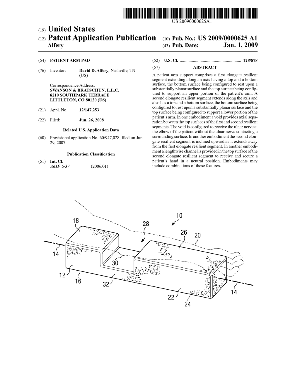 Patient Arm Pad - diagram, schematic, and image 01