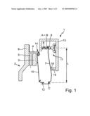 Clutch with adjusting device diagram and image