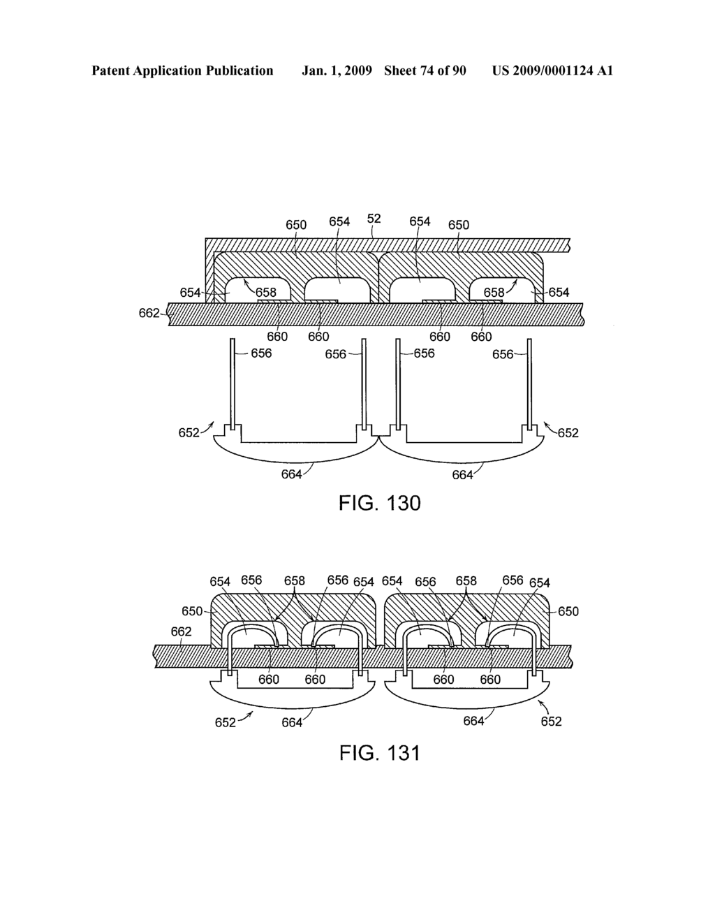 Staple cartridge cavity configurations - diagram, schematic, and image 75