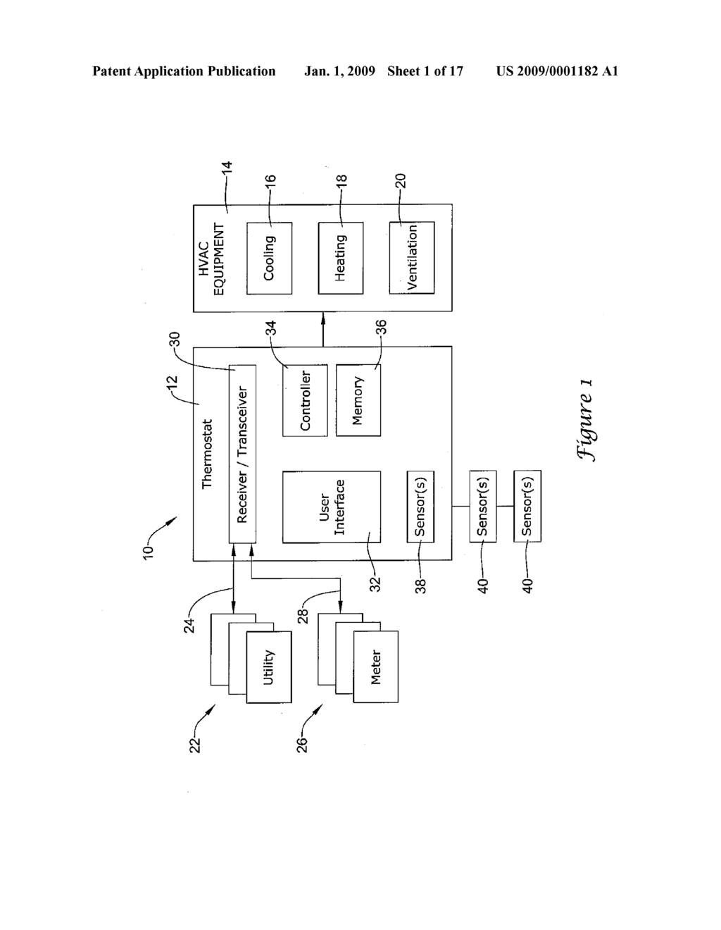 THERMOSTAT WITH FIXED SEGMENT DISPLAY HAVING BOTH FIXED SEGMENT ICONS AND A VARIABLE TEXT DISPLAY CAPACITY - diagram, schematic, and image 02