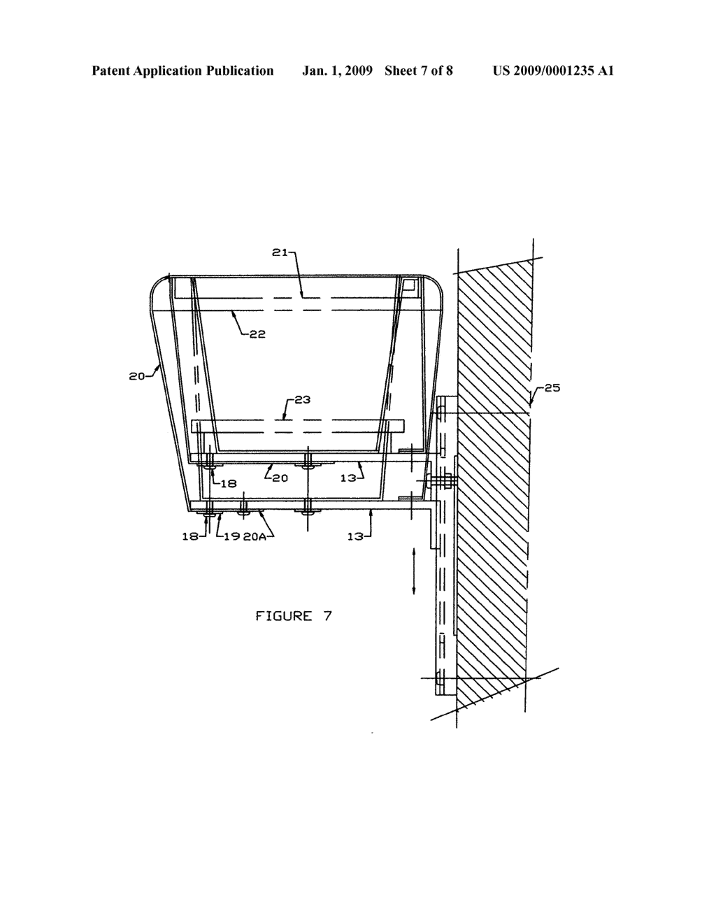 Universal storm resistant adjustable planter box hanger - diagram, schematic, and image 08