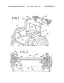 WHEEL CHAIR HANDLE diagram and image