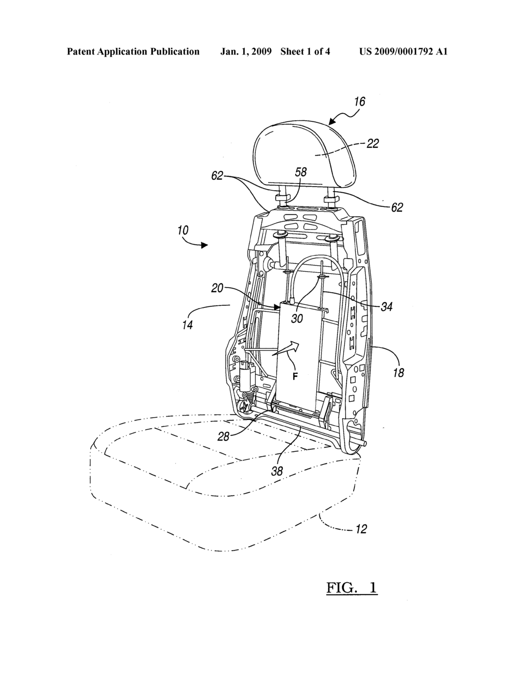 HEAD RESTRAINT SYSTEM FOR A VEHICLE SEAT - diagram, schematic, and image 02