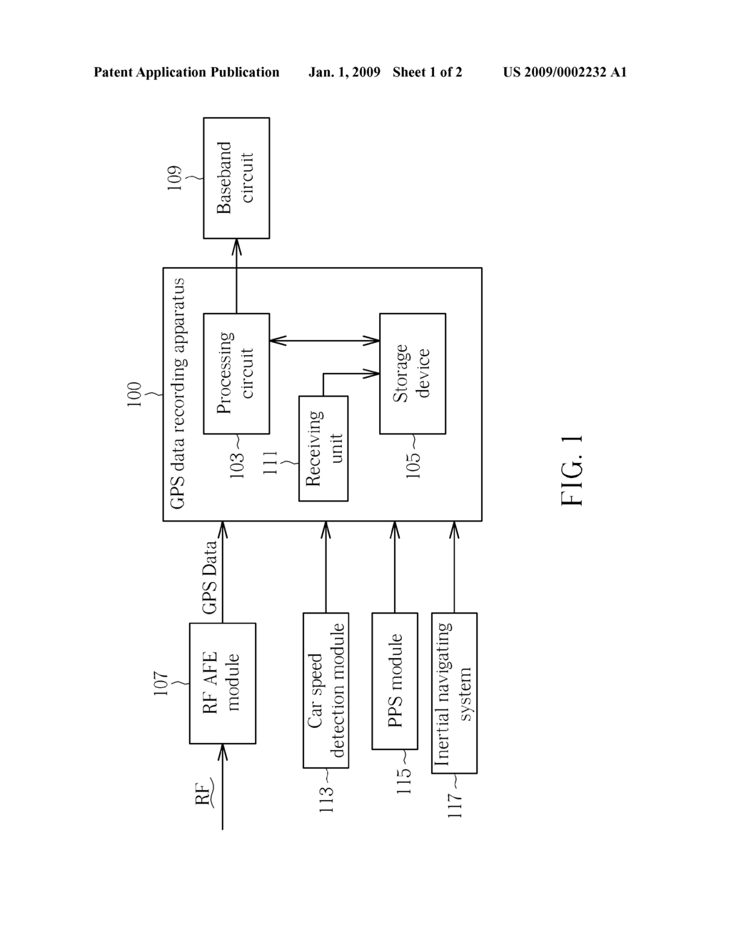 GPS DATA RECORDING APPARATUS AND RELATED METHOD THEREOF - diagram, schematic, and image 02