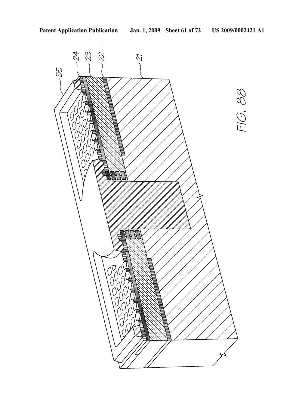 INKJET PRINTHEAD COMPRISING BONDED HEATER ELEMENT AND DIELECTRIC LAYER WITH LOW THERMAL PRODUCT - diagram, schematic, and image 62