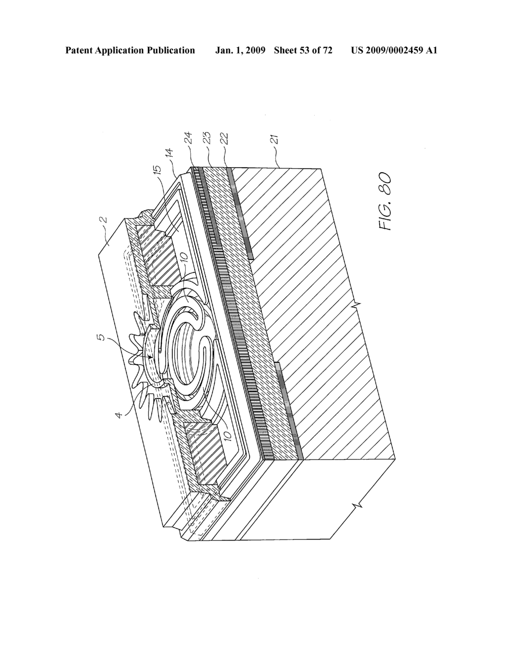 Printhead With Low Viscous Drag Droplet Ejection - diagram, schematic, and image 54