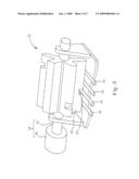 Print ink transport mechanism for selectively transporting different colored inks diagram and image