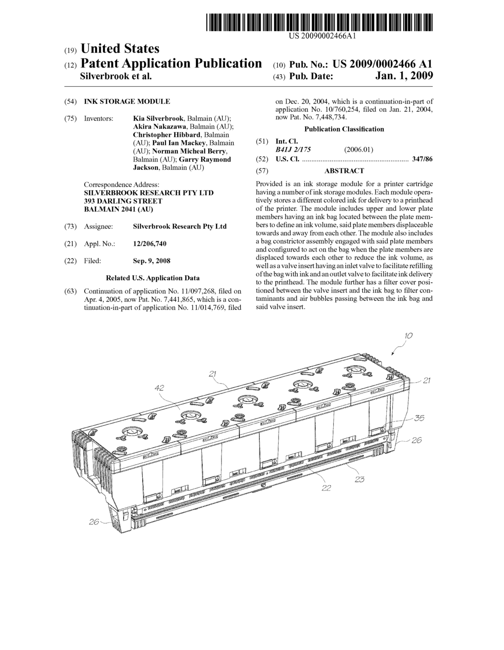 Ink Storage Module - diagram, schematic, and image 01