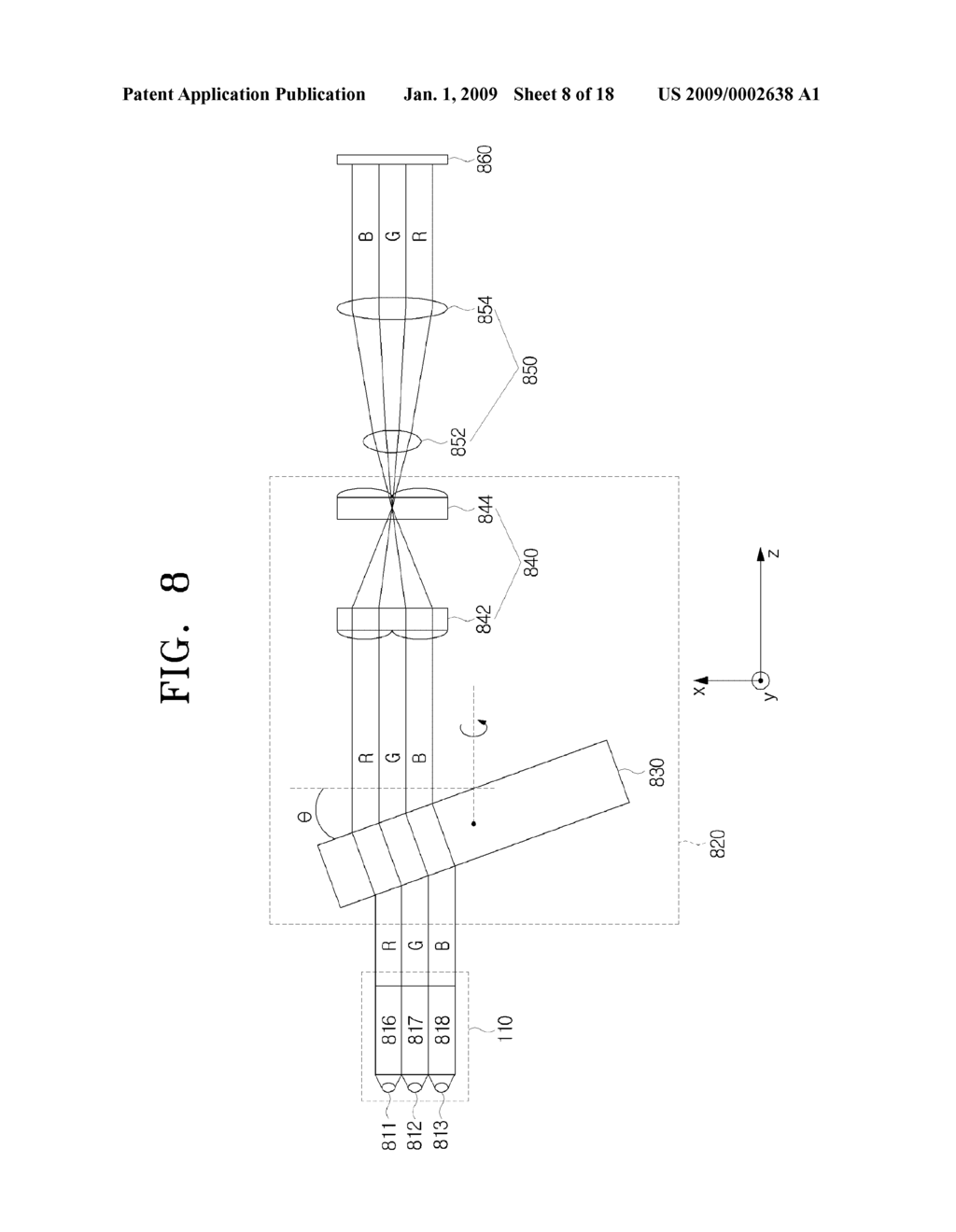 PROJECTION DISPLAY APPARATUS - diagram, schematic, and image 09