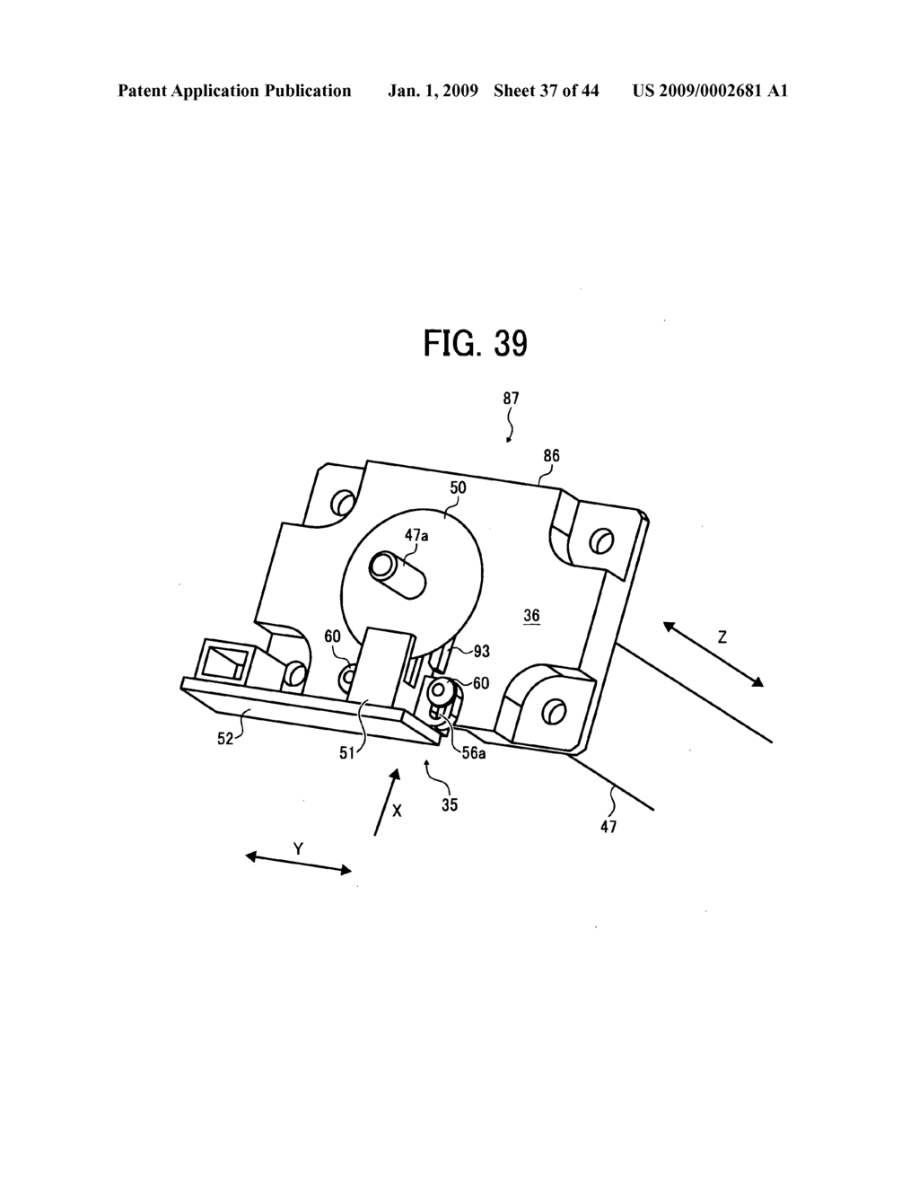 Optical encoder, method for preparing the optical encoder, and moving speed controlling device and apparatus using the optical encoder - diagram, schematic, and image 38