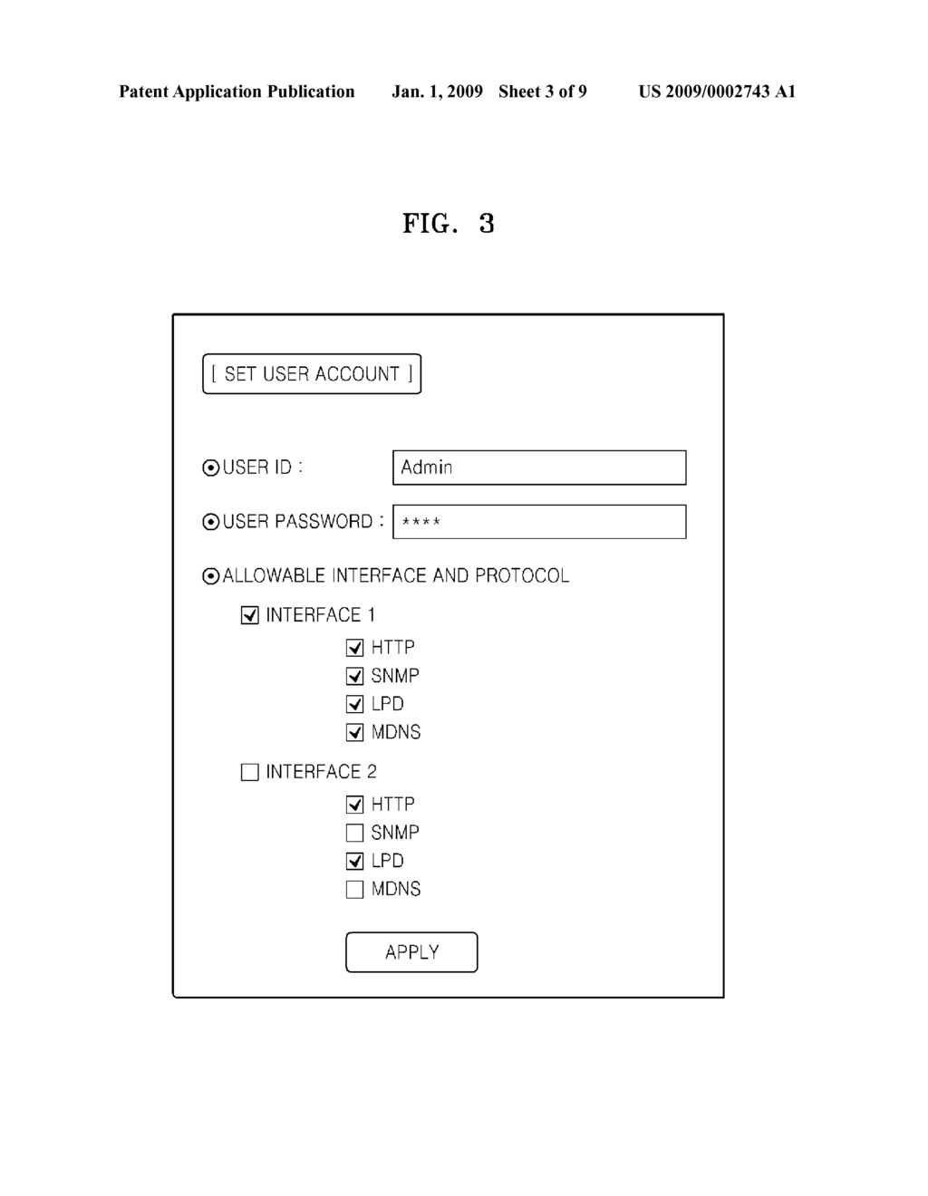 METHOD AND APPARATUS FOR ALLOWING PACKET IN NETWORK IMAGE FORMING APPARATUS - diagram, schematic, and image 04