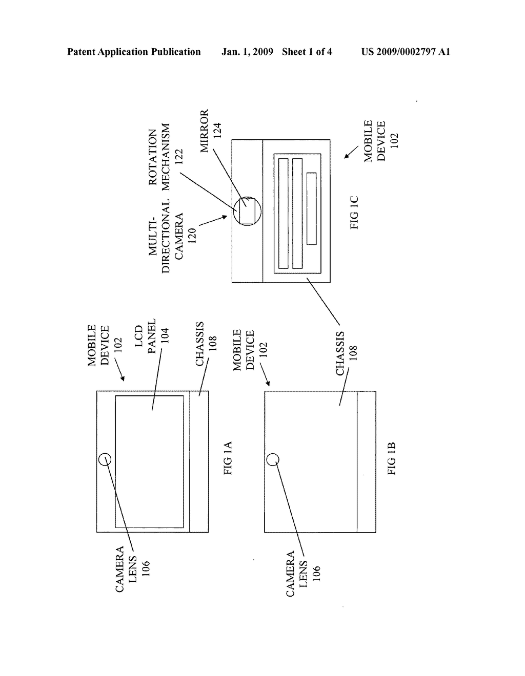 Multi-directional camera for a mobile device - diagram, schematic, and image 02