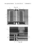 Micro-electromechanical voltage tunable capacitor and and filter devices diagram and image