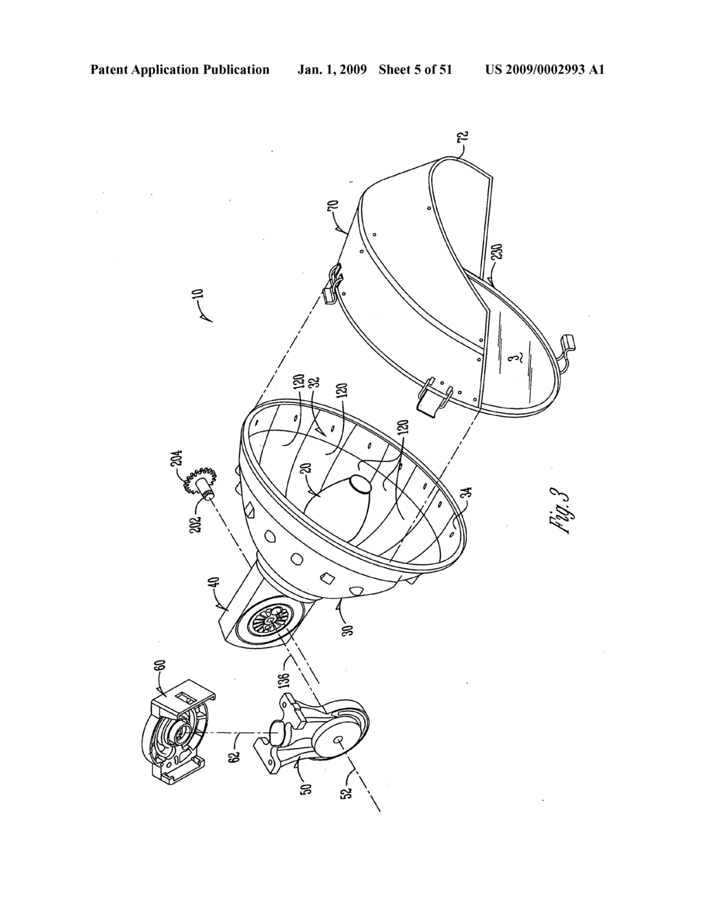 GEARED TILT MECHANISM FOR ENSURING HORIZONTAL OPERATION OF ARC LAMP - diagram, schematic, and image 06