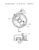 GEARED TILT MECHANISM FOR ENSURING HORIZONTAL OPERATION OF ARC LAMP diagram and image