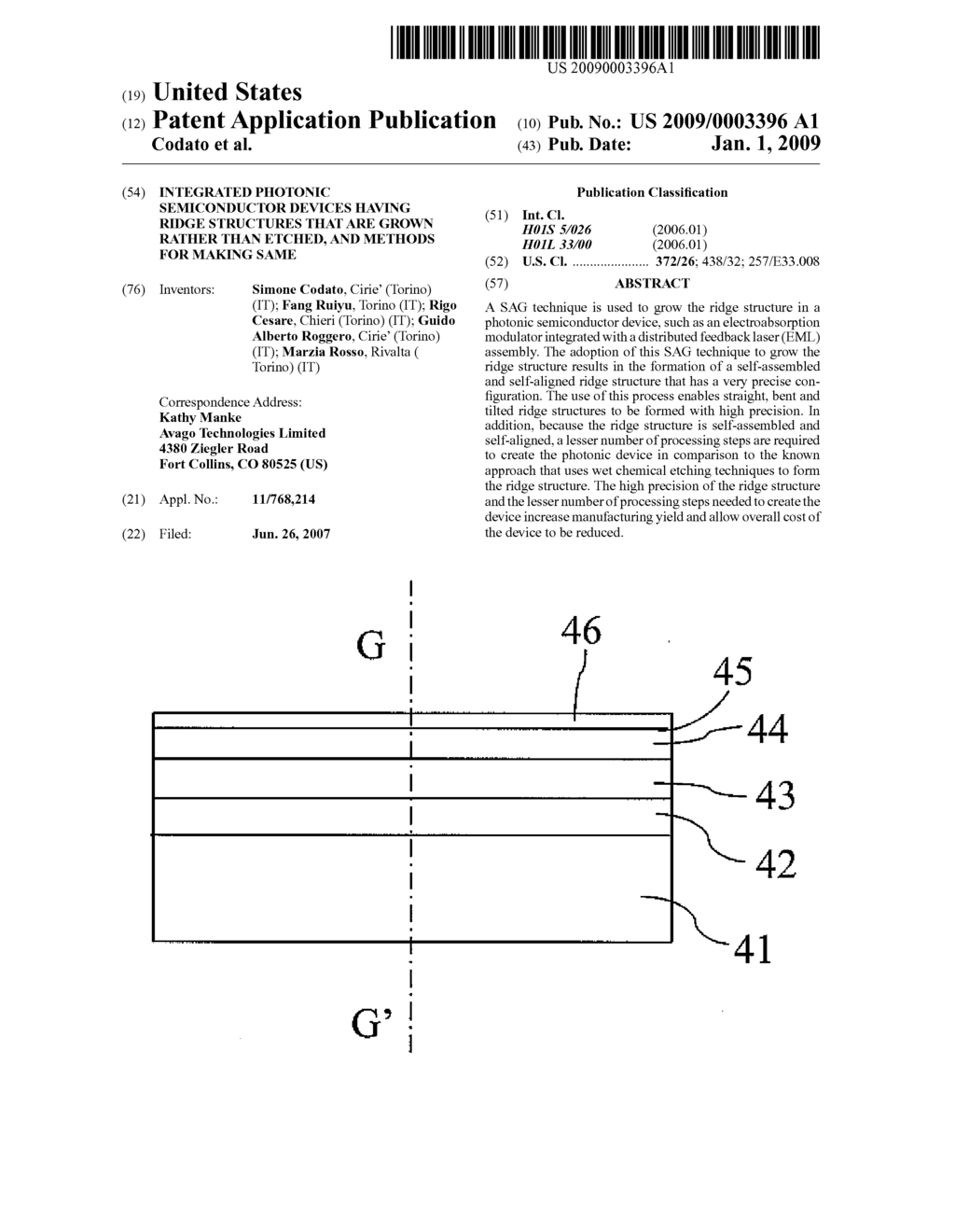 INTEGRATED PHOTONIC SEMICONDUCTOR DEVICES HAVING RIDGE STRUCTURES THAT ARE GROWN RATHER THAN ETCHED, AND METHODS FOR MAKING SAME - diagram, schematic, and image 01