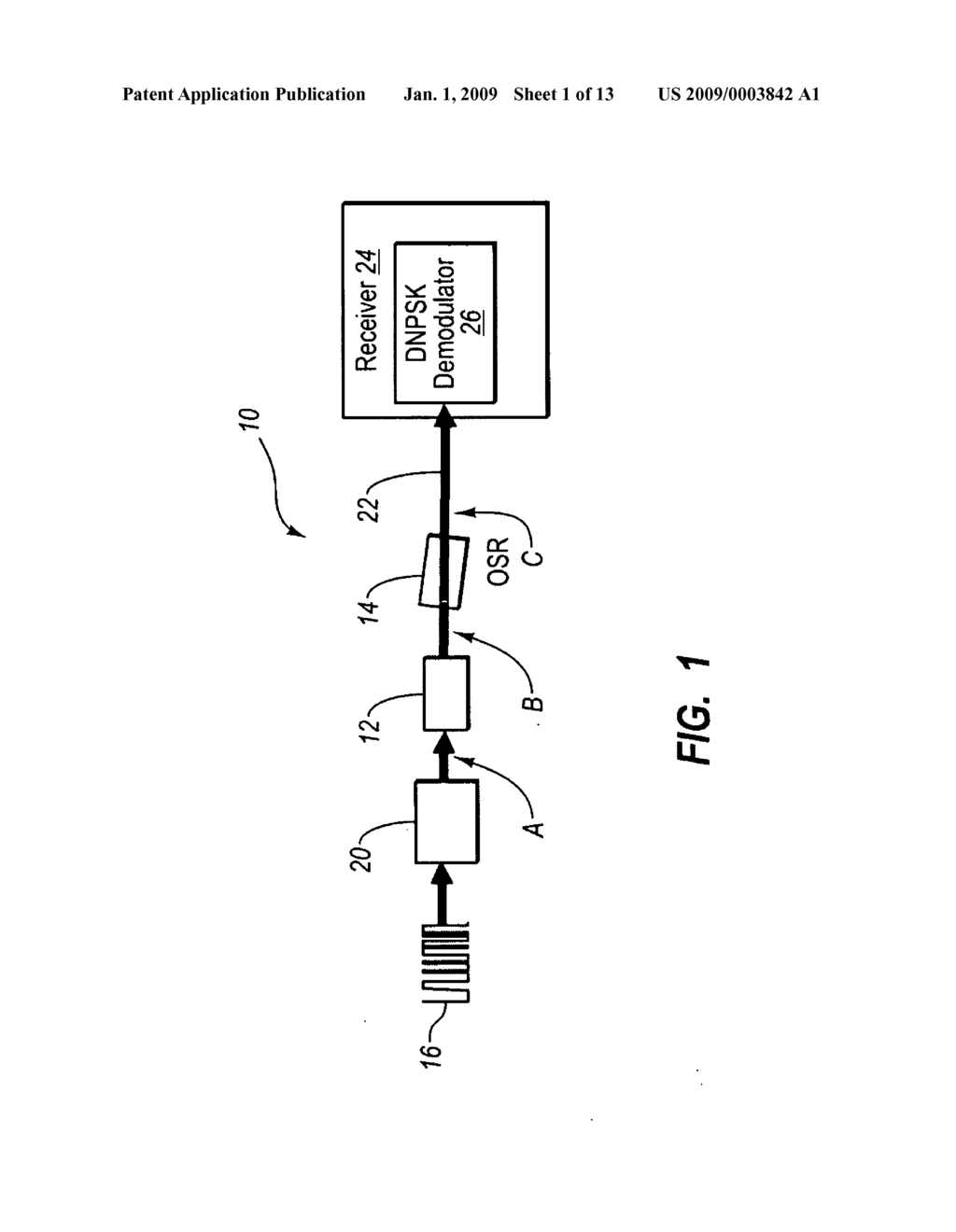 CHIRPED LASER WITH PASSIVE FILTER ELEMENT FOR DIFFERENTIAL PHASE SHIFT KEYING GENERATION - diagram, schematic, and image 02