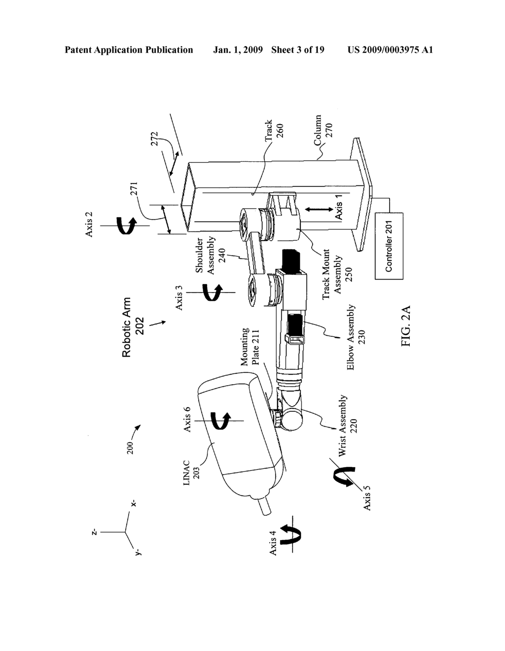 Robotic arm for a radiation treatment system - diagram, schematic, and image 04