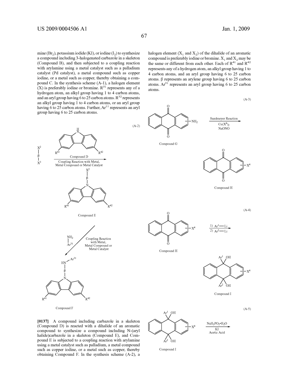 Anthracene Derivatives and Light-Emitting Devices Using the Anthracene Derivatives - diagram, schematic, and image 113