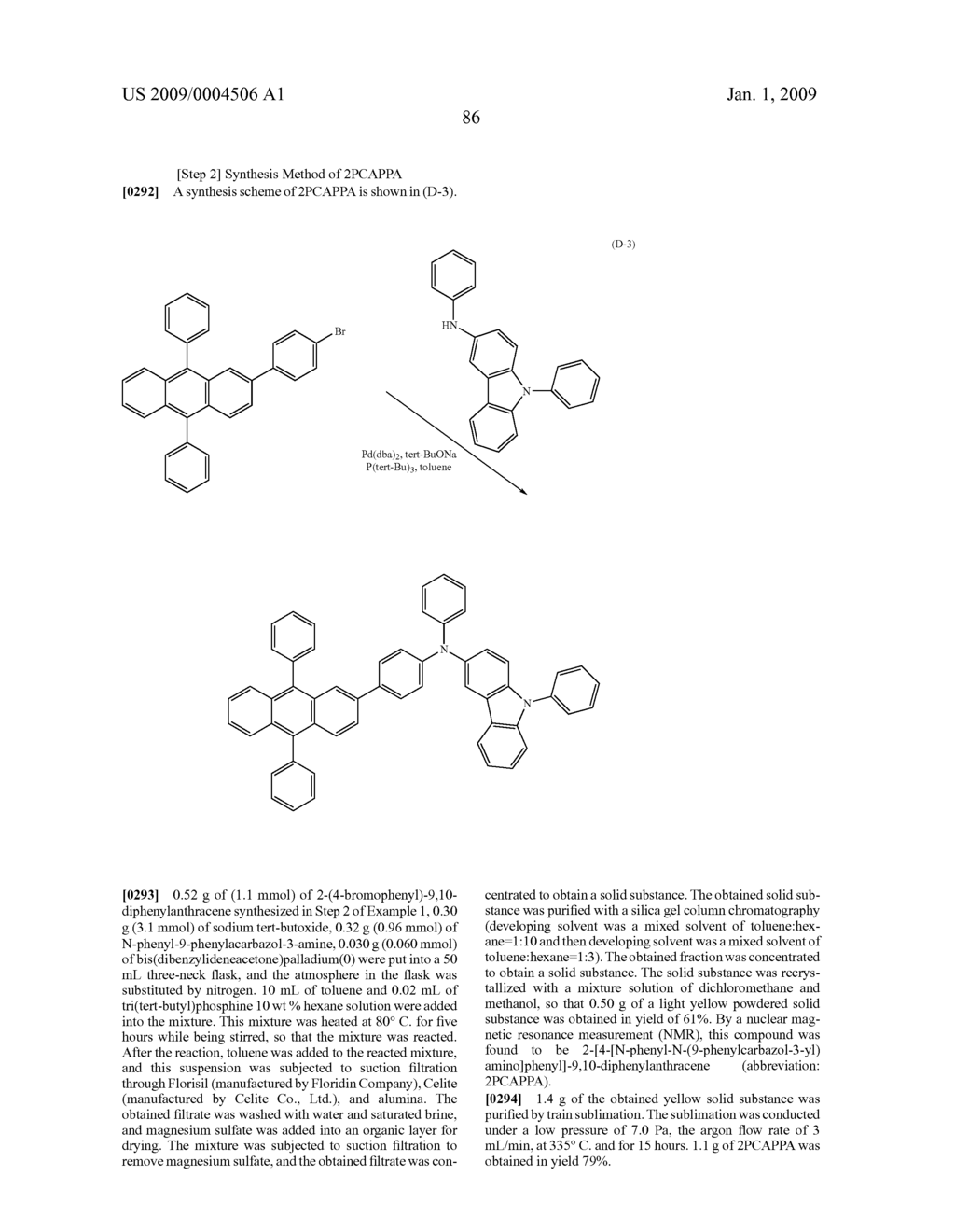 Anthracene Derivatives and Light-Emitting Devices Using the Anthracene Derivatives - diagram, schematic, and image 132