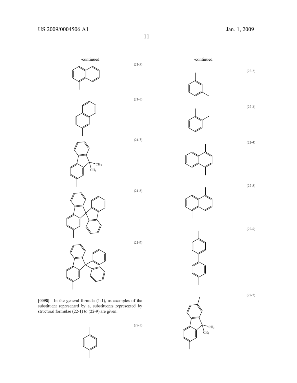 Anthracene Derivatives and Light-Emitting Devices Using the Anthracene Derivatives - diagram, schematic, and image 57