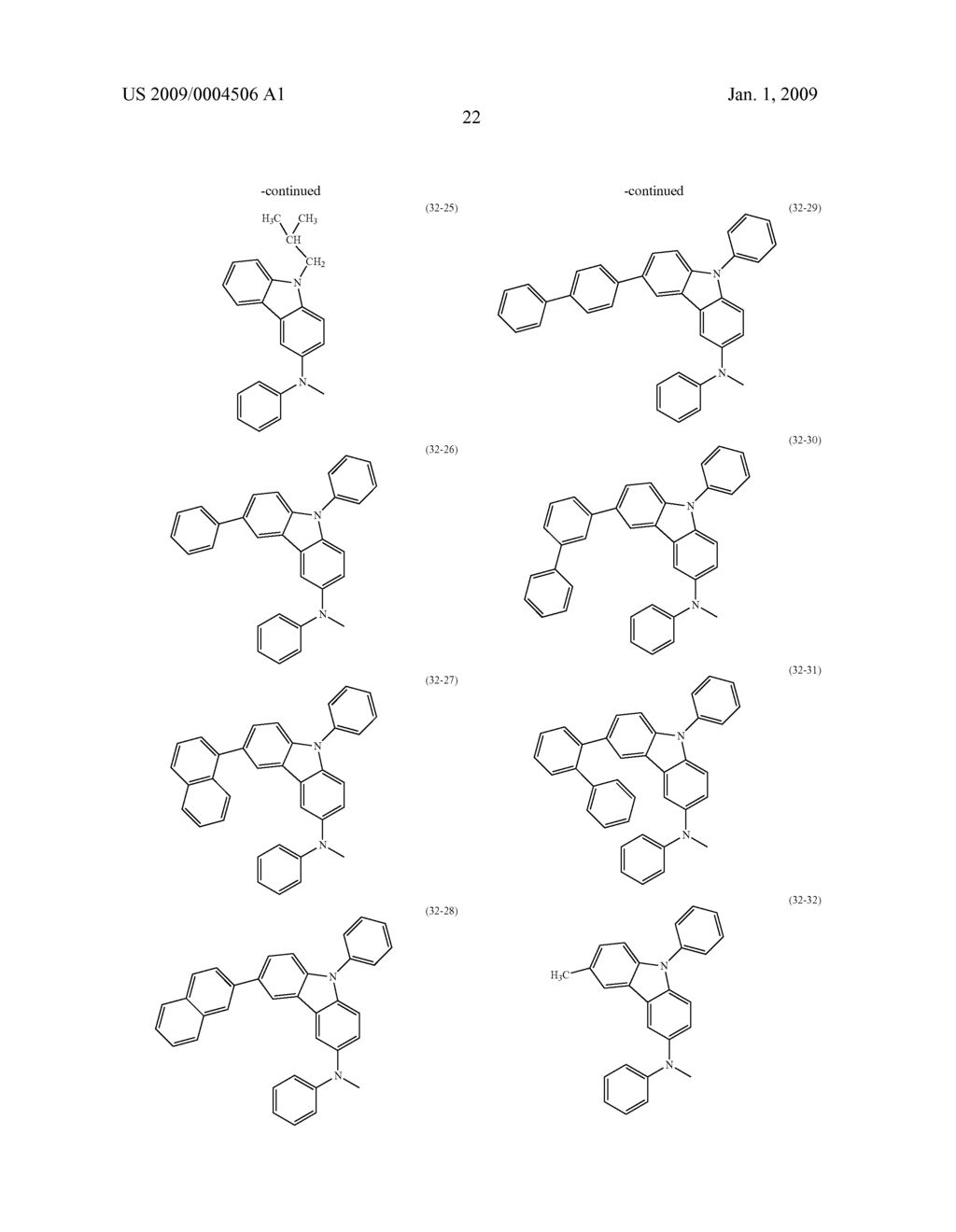 Anthracene Derivatives and Light-Emitting Devices Using the Anthracene Derivatives - diagram, schematic, and image 68