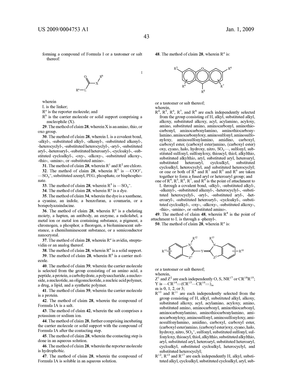 LABELING REAGENTS AND METHODS OF THEIR USE - diagram, schematic, and image 52