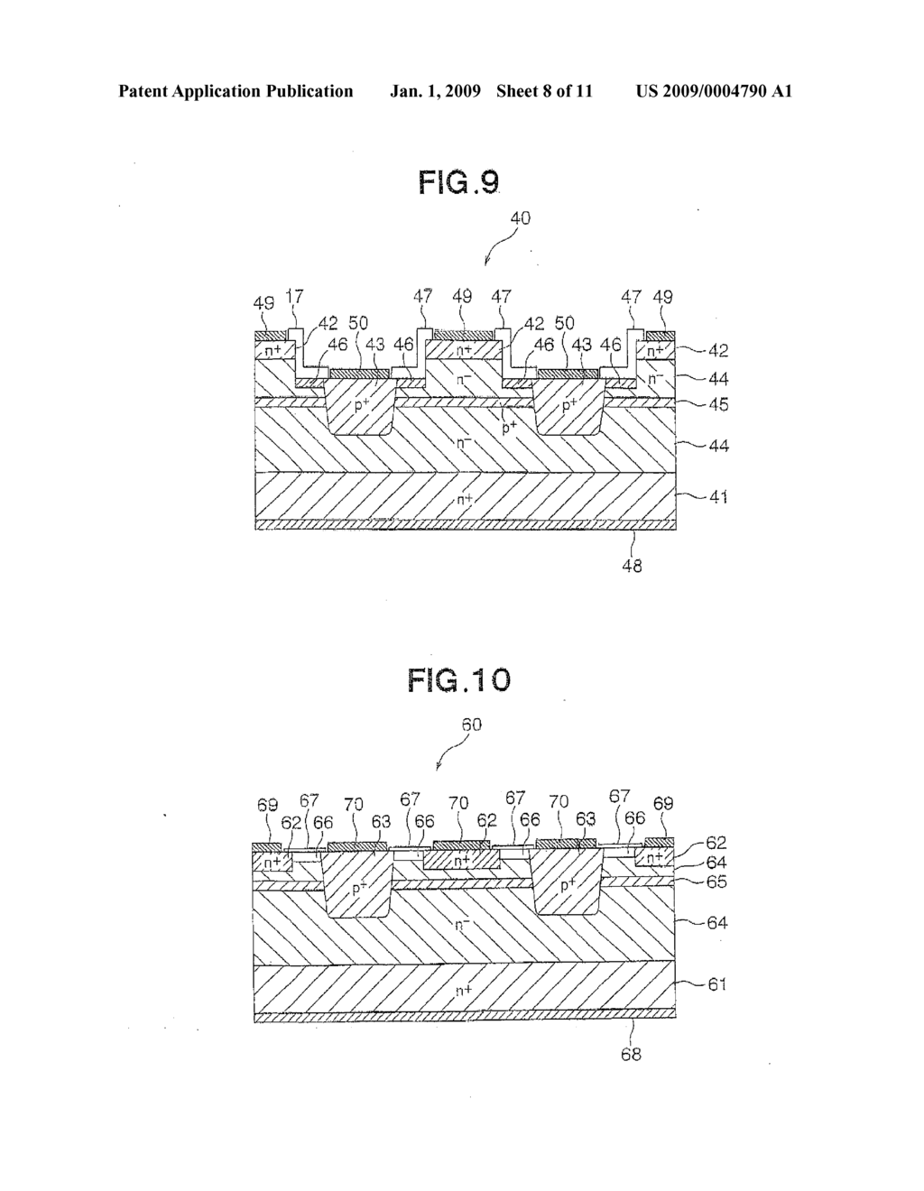 METHOD FOR MANUFACTURING JUNCTION SEMICONDUCTOR DEVICE - diagram, schematic, and image 09