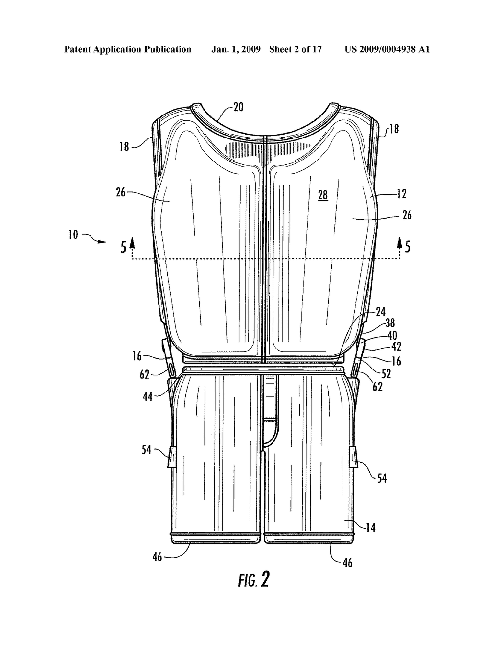 Buoyant Swim Garment - diagram, schematic, and image 03