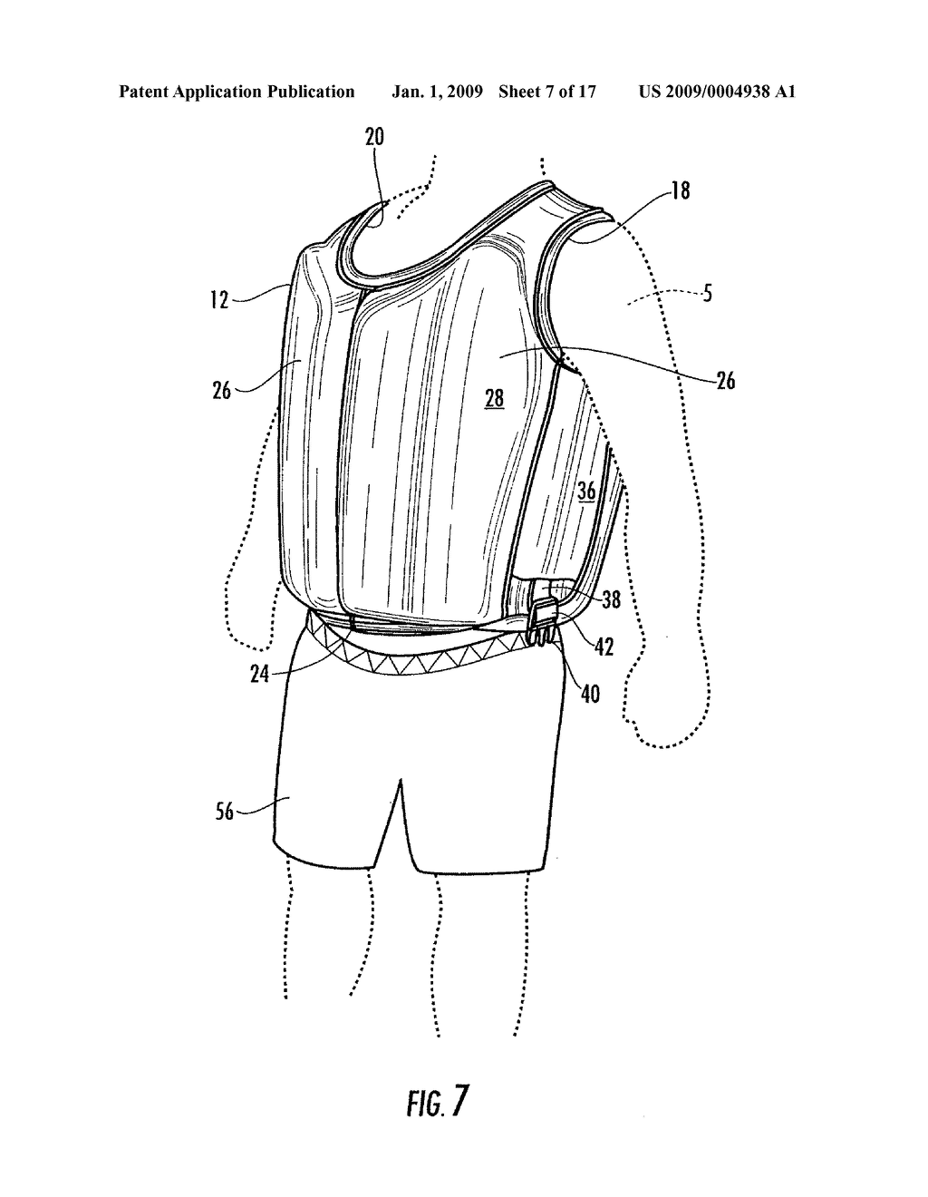 Buoyant Swim Garment - diagram, schematic, and image 08