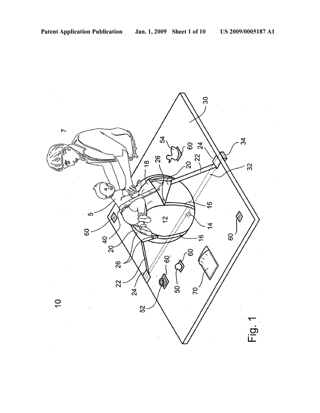 Device and Method for Occupying a Human Subject with Physical and Mental Activities - diagram, schematic, and image 02