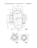 Gear stage of an actuating drive diagram and image