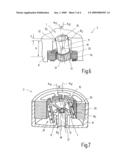 Gear stage of an actuating drive diagram and image