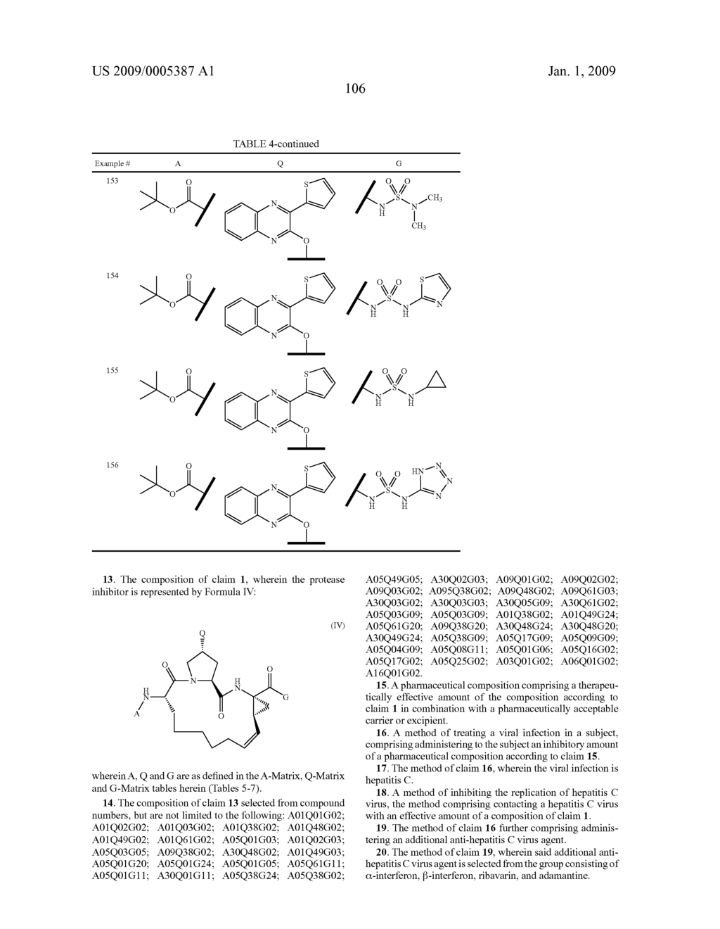 QUINOXALINYL MACROCYCLIC HEPATITIS C VIRUS SERINE PROTEASE INHIBITORS - diagram, schematic, and image 107