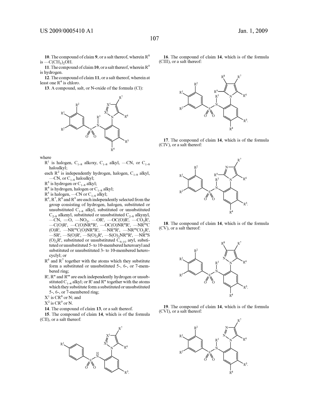 N-(2-(HETARYL)ARYL) ARYLSULFONAMIDES AND N-(2-(HETARYL) HETARYL ARYLSULFONAMIDES - diagram, schematic, and image 108