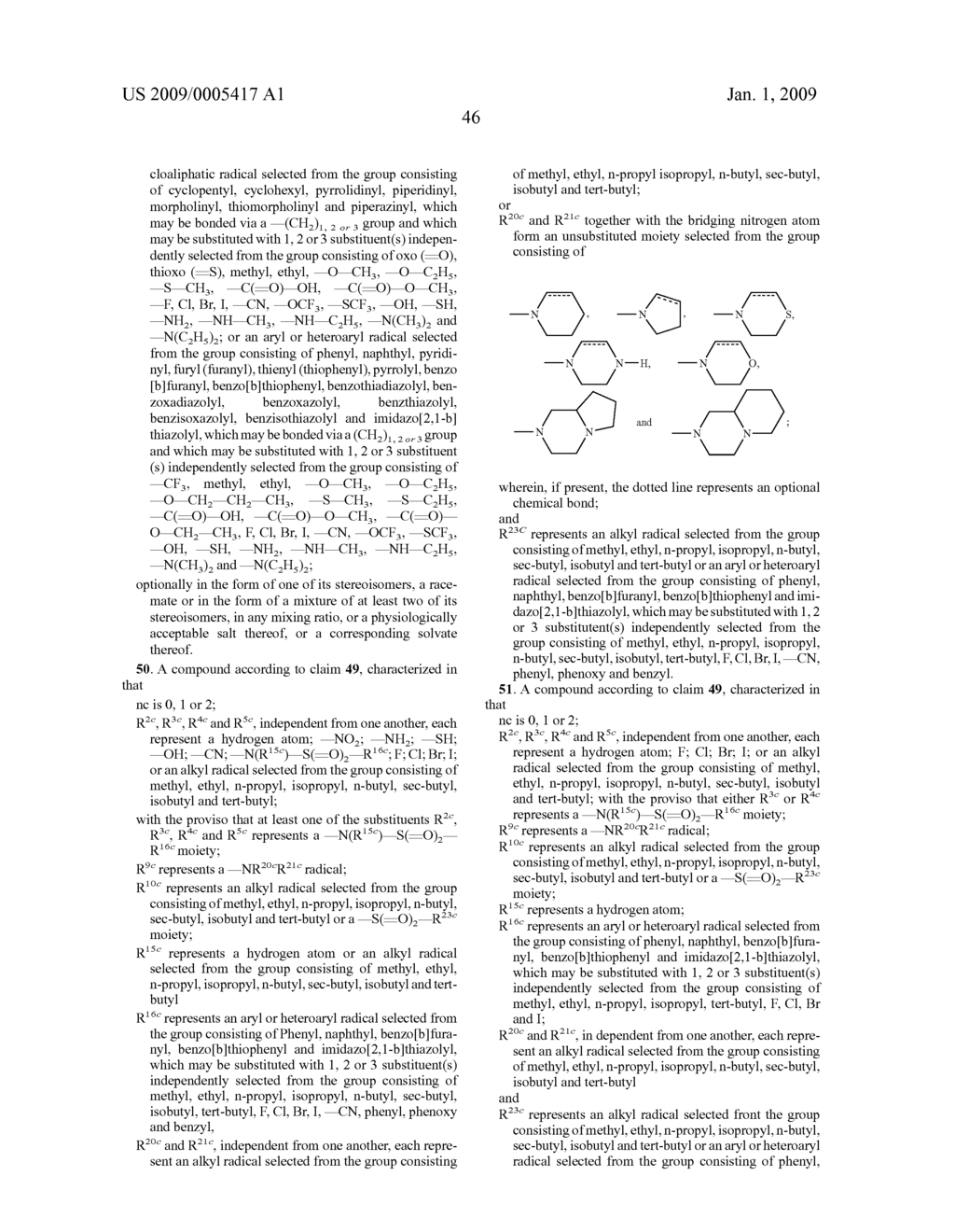 Substituted Indazolyl Sulfonamide and 2,3-Dihydro-Indolyl Sulfonamide Compounds, their Preparation and Use in Medicaments - diagram, schematic, and image 47