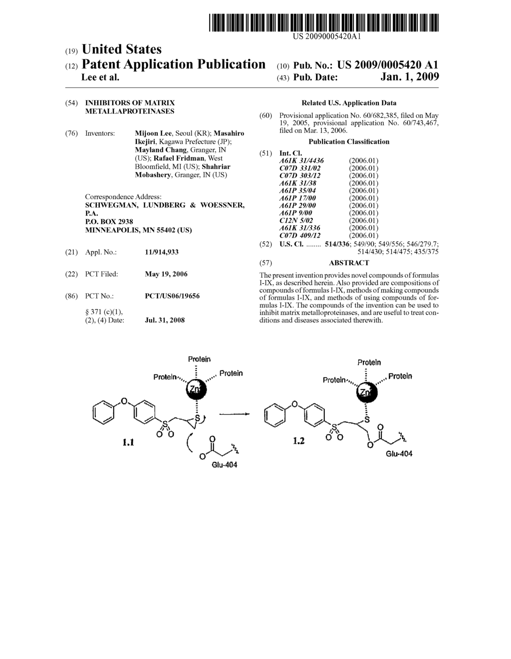 Inhibitors of Matrix Metallaproteinases - diagram, schematic, and image 01